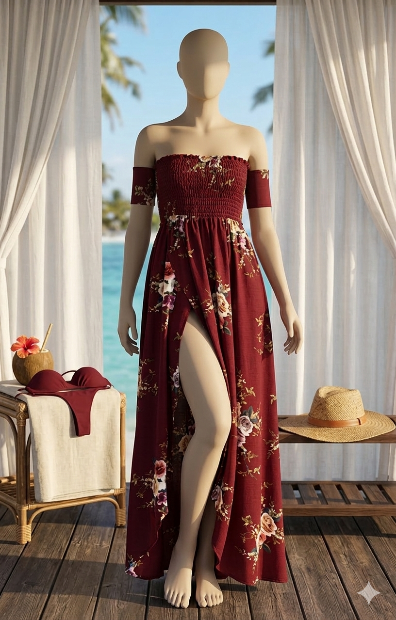 Coastal Elegance Maxi Dress