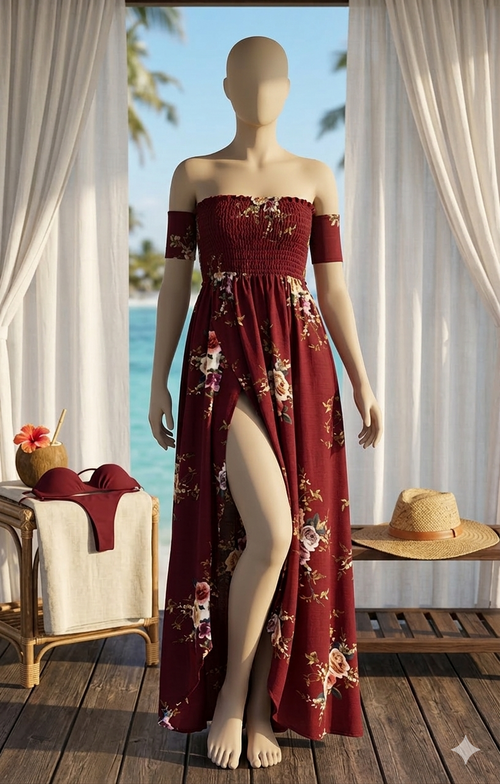 Coastal Elegance Maxi Dress