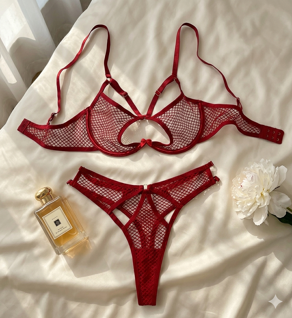 Fishnet Hollow Temptation Set